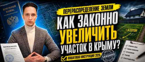 Как законно увеличить земельный участок в Крыму. Перераспределение земли