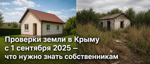 Как в Крыму проверяют участки с 1 сентября 2025 года: полный список признаков «неиспользования»