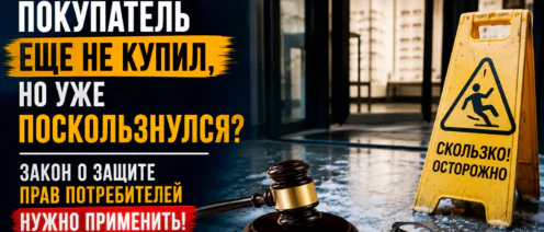 Покупатель ещё не купил — но уже получил травму