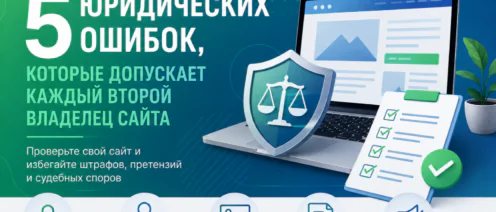 5 юридических ошибок, которые допускает каждый второй владелец сайта