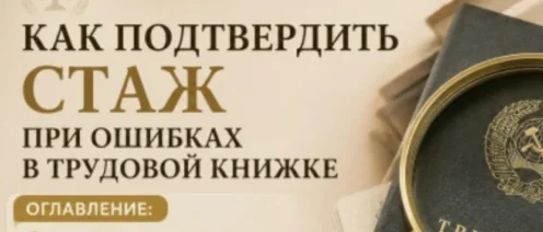 СФР нашёл ошибку в трудовой книжке и не засчитал стаж? Не спешите сдаваться