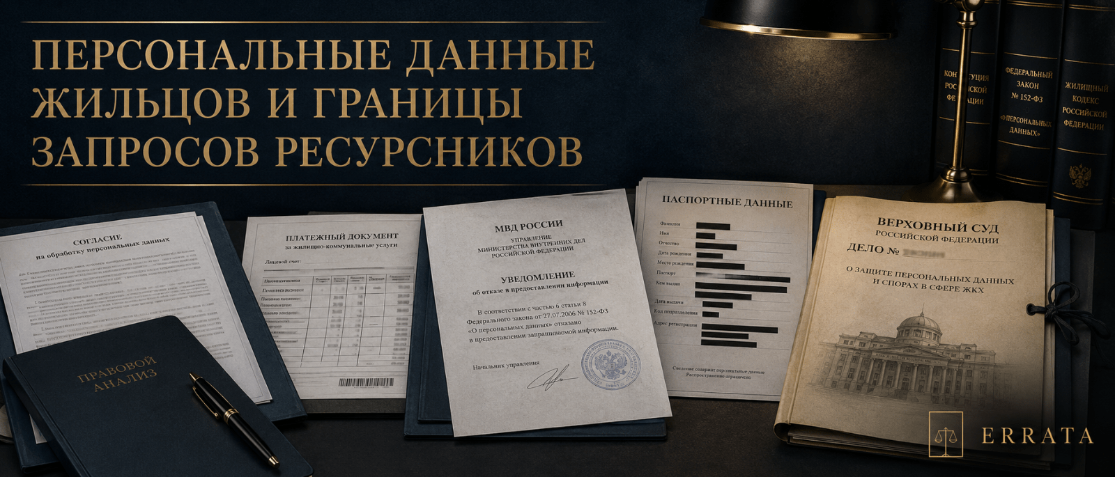 Адвокат Владимиров Вячеслав Викторович объясняет: ВС РФ отказал ресурсоснабжающей организации в получении персональных данных жильцов из МВД