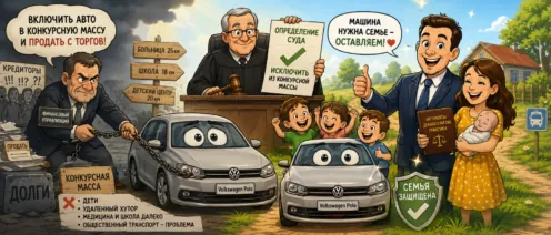 Удалось сохранить автомобиль должника в деле о банкротстве