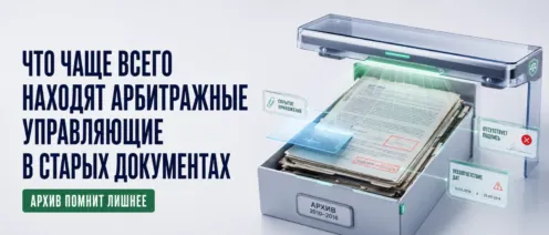 Что чаще всего находят арбитражные управляющие в старых документах