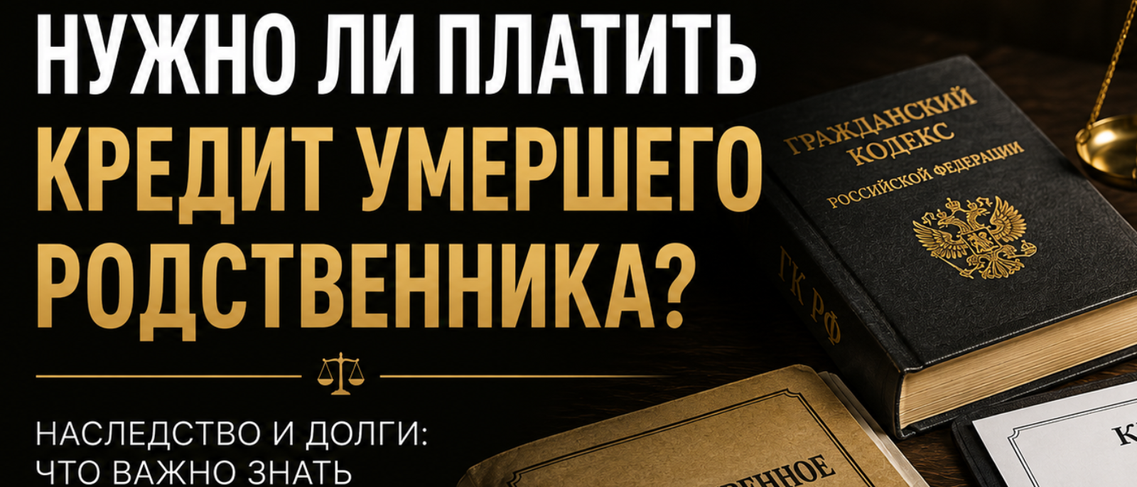 Адвокат Иванцов Сергей Анатольевич объясняет: Нужно ли платить кредит умершего родственника