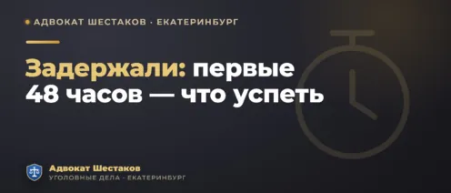 Задержали по подозрению: первые 48 часов — что критично успеть