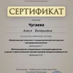 Сертификат 2 - Чугаева Алеся Валерьевна
