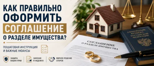 Как правильно оформить соглашение о разделе имущества