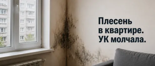 УК заделала швы, но плесень уже дошла до суда