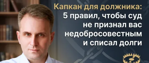 Капкан для должника: 5 правил, чтобы суд не признал вас недобросовестным и списал долги