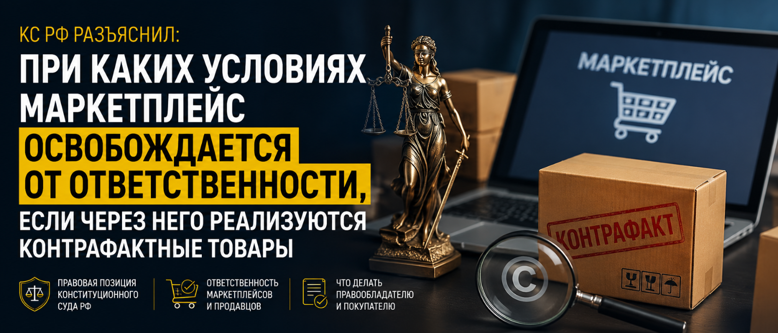 Юрист Воропаев Дмитрий Александрович объясняет: Купили подделку на маркетплейсе? Конституционный Суд объяснил, кто отвечает за контрафакт