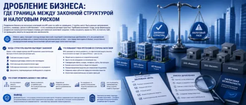 Дробление бизнеса: где граница между законной структурой и налоговым риском