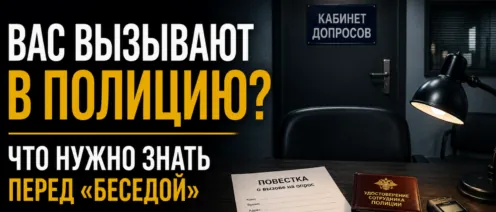 Вас вызывают в полицию «для беседы». Почему фраза «просто поговорить» должна насторожить