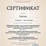 Сертификат 5 - Князев Алексей Анатольевич