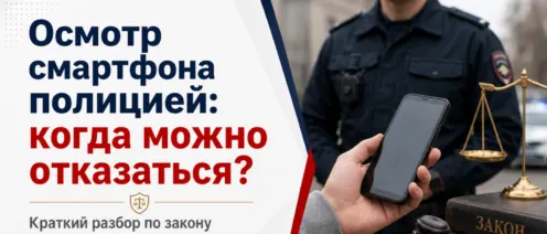 Осмотр смартфона полицией: когда можно отказаться