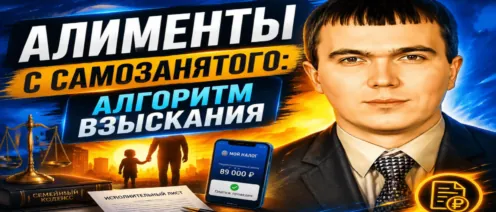 Алименты с самозанятого: алгоритм взыскания