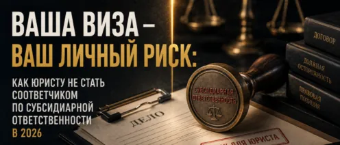 Ваша виза — ваш личный риск: как юристу не стать соответчиком по субсидиарной ответственности в 2026
