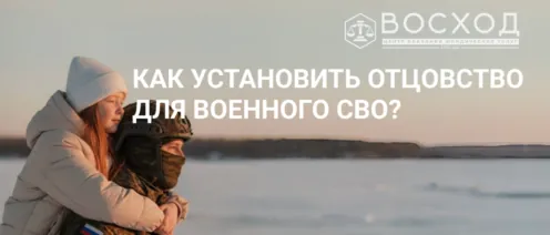 Как установить отцовство для военного СВО