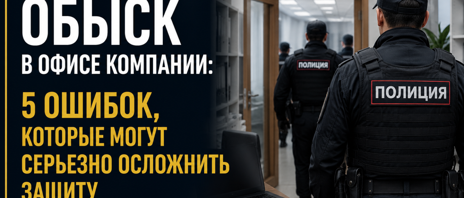 Адвокат Иванцов Сергей Анатольевич объясняет: Обыск в офисе компании: 5 ошибок, которые могут дорого обойтись руководителю