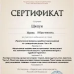 Сертификат 7 - Щепун Ирина Ибрагимовна