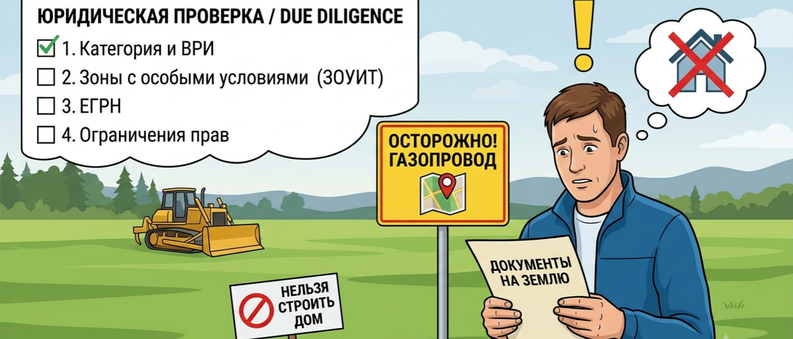 Юрист Усилов Дмитрий Геннадьевич объясняет: Купил землю мечты, а построить дом нельзя