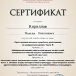 Сертификат 3 - Кириллов Максим Николаевич