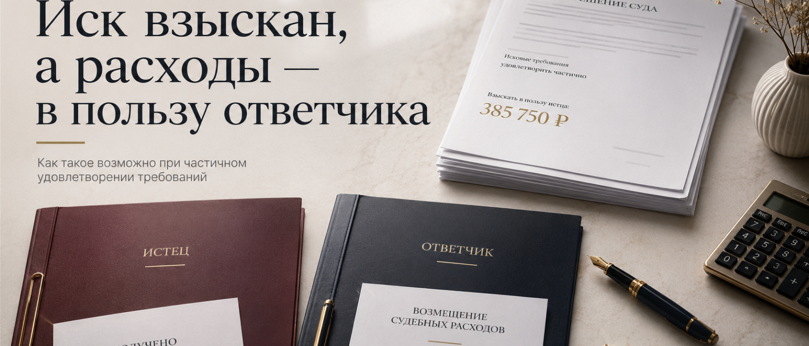 Юрист Кудряшова Милана Александровна объясняет: Иск удовлетворён, но судебные расходы взыскали в пользу ответчика: как это возможно
