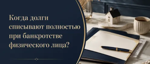 Когда долги списывают полностью при банкротстве физического лица