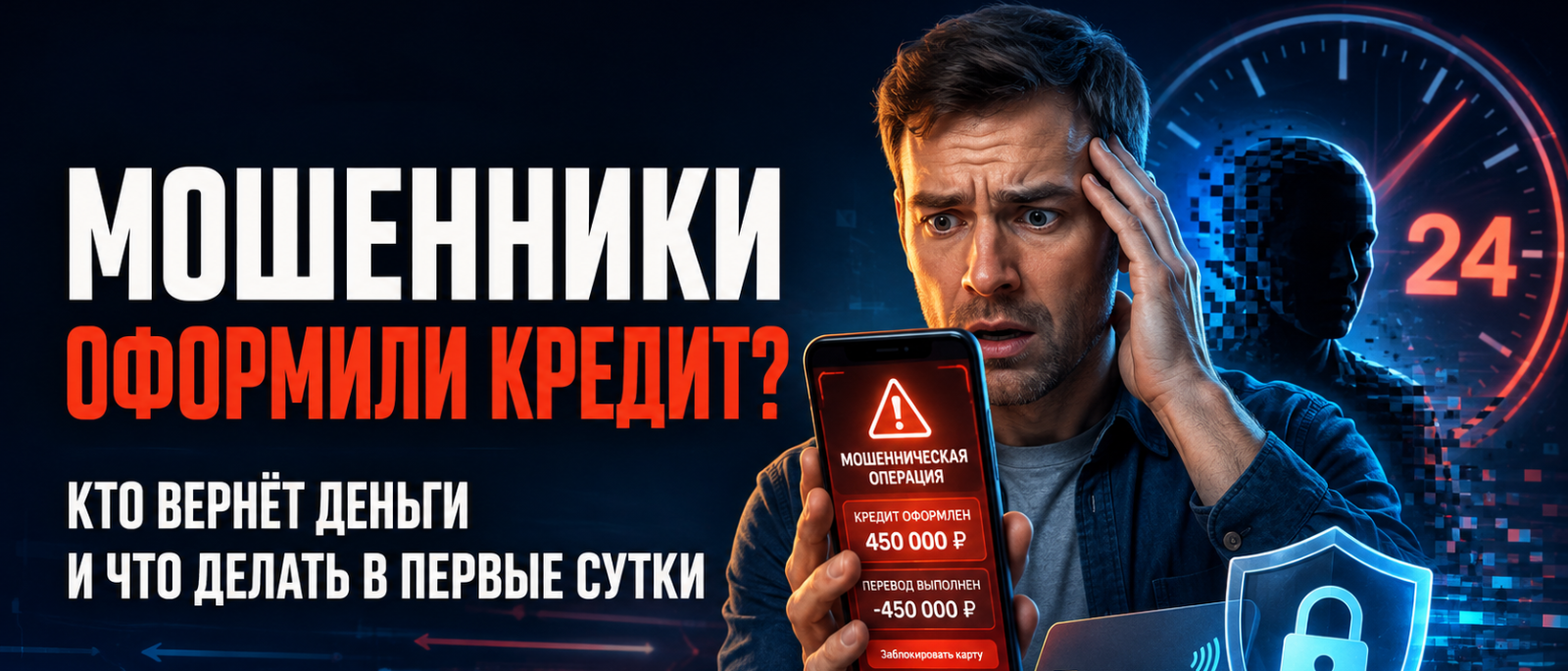 Адвокат Капралов Иван Сергеевич объясняет: Мошенники оформили кредит или убедили перевести деньги: кто должен вернуть деньги и что делать