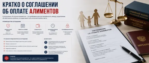 Кратко о соглашении об оплате алиментов