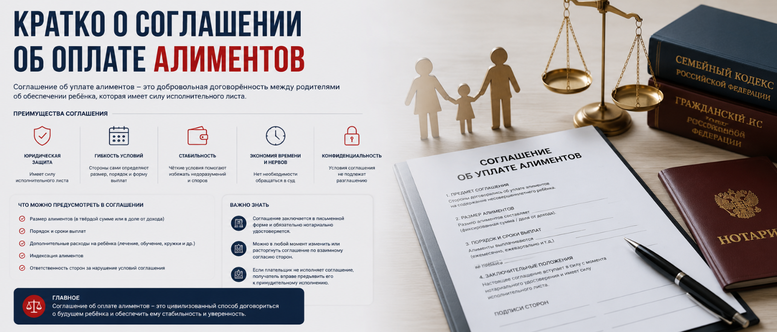 Юрист Сараев Михаил Юрьевич объясняет: Кратко о соглашении об оплате алиментов