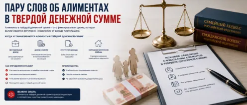 Пару слов об алиментах в твердой денежной сумме