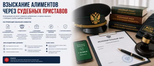 Взыскание алиментов через судебных приставов