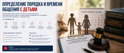 Определение порядка и времени общения с детьми