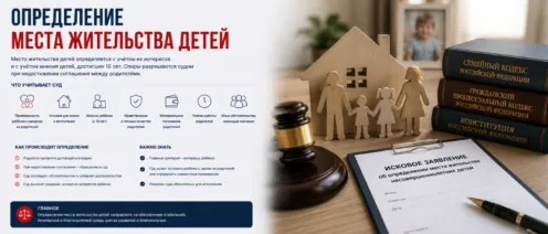 Определение места жительства детей