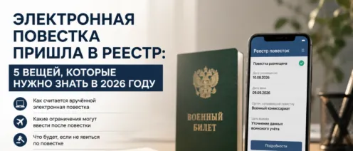 «Электронная повестка пришла в Реестр: 5 вещей, которые нужно знать в 2026 году