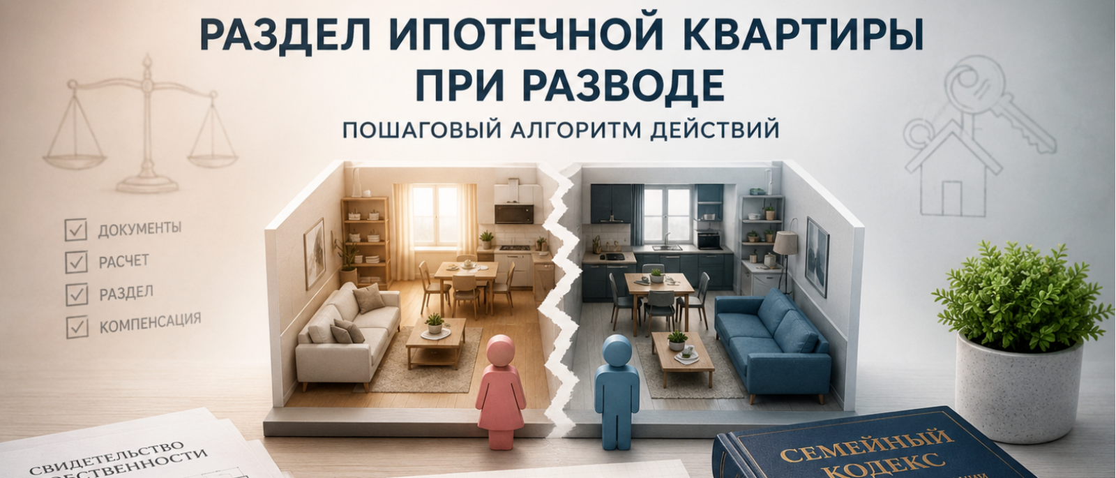 Адвокат Мирзоян Сейран Эдикович объясняет: Раздел ипотечной квартиры при разводе: алгоритм действий