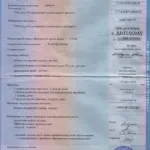 Приложение к диплому - Кугейко Анжела Сергеевна