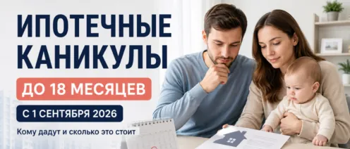 Ипотечные каникулы с 1 сентября 2026 года: кому дадут отсрочку до 18 месяцев