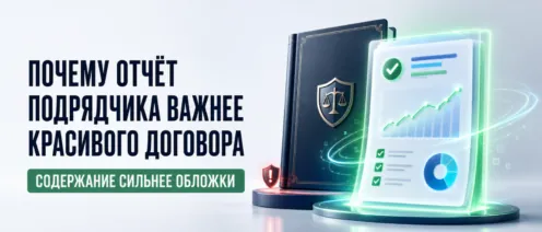 Почему отчёт подрядчика важнее красивого договора