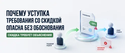 Почему уступка требования со скидкой опасна без обоснования