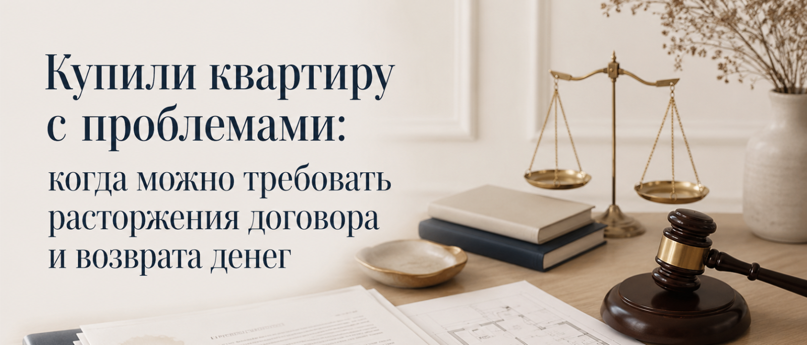 Юрист Кудряшова Милана Александровна объясняет: Купили квартиру с проблемами: когда можно требовать расторжения договора и возврата денег
