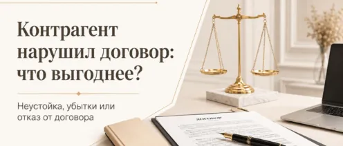 Контрагент нарушил договор: что выгоднее — взыскать неустойку, убытки или отказаться от договора