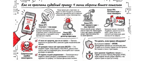 Как узнать о судебном приказе раньше, чем спишут деньги с карты