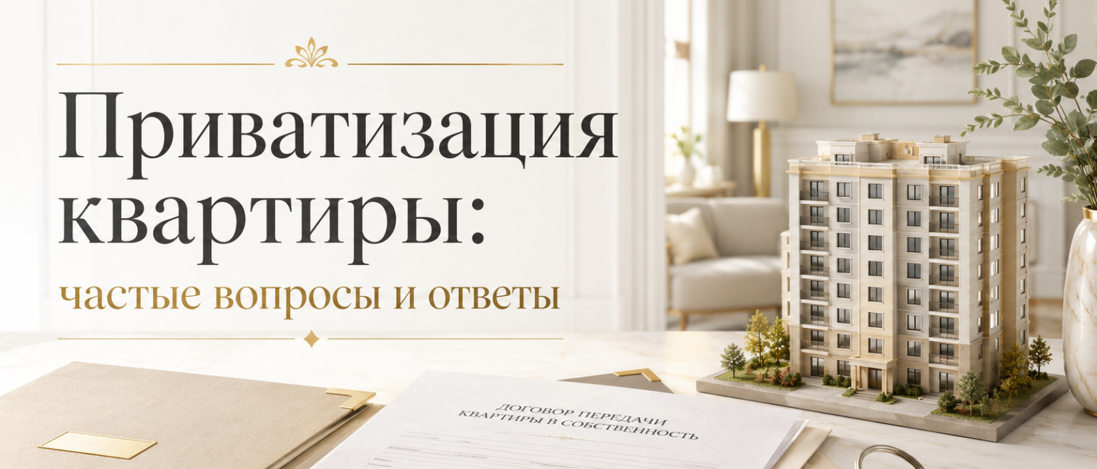 Юрист Кудряшова Милана Александровна объясняет: Приватизация квартиры в 2026 году: 10 вопросов, которые чаще всего задают юристу