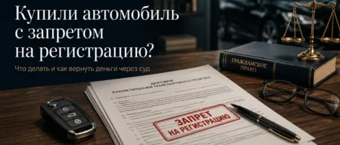 Купили автомобиль с запретом на регистрацию: что делать и как вернуть свои деньги через суд