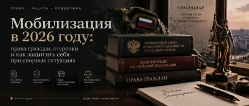 Мобилизация в 2026 году: права граждан, отсрочки и как защитить себя при спорных ситуациях