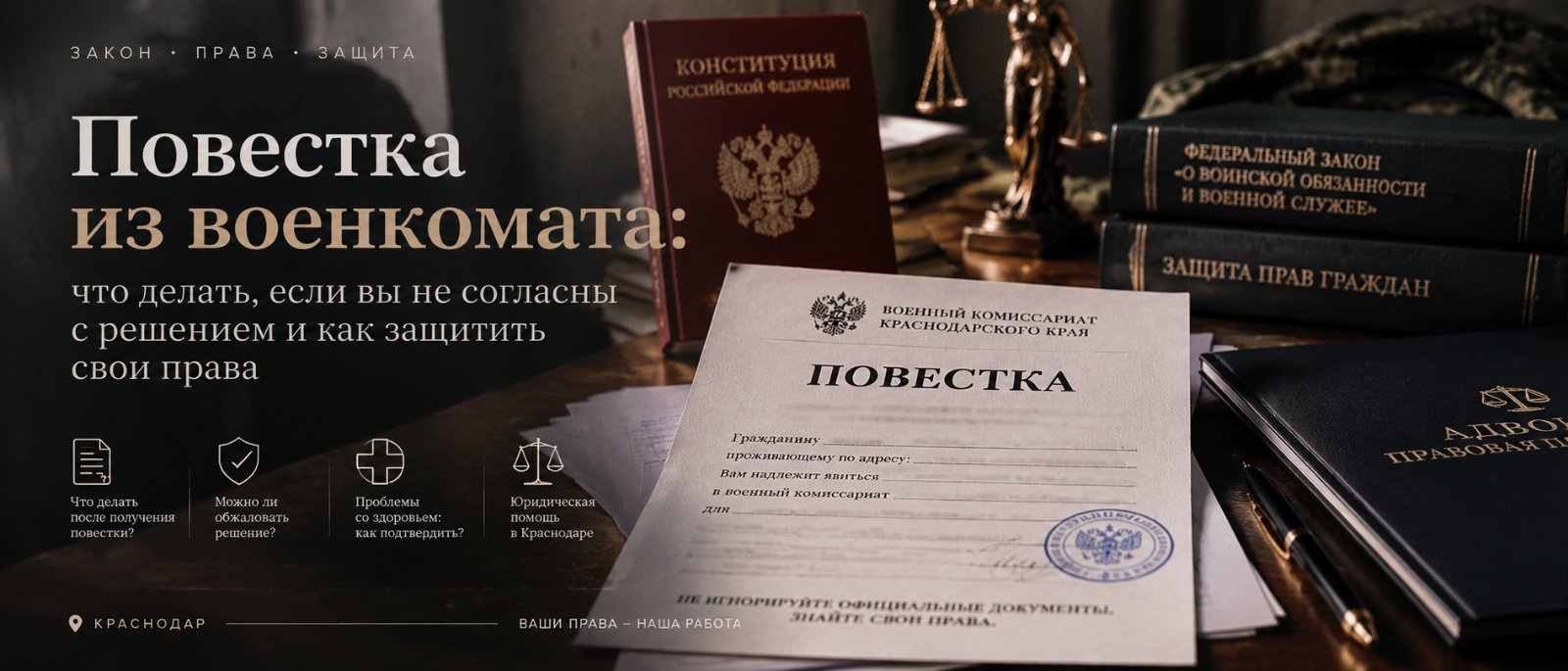 Адвокат Аксанова Виктория Вячеславовна объясняет: Повестка из военкомата: что делать, если вы не согласны с решением и как защитить свои права