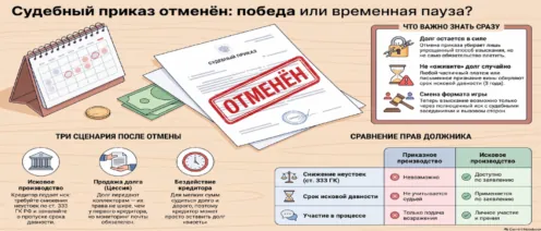 Судебный приказ отменили. Что дальше сделает кредитор