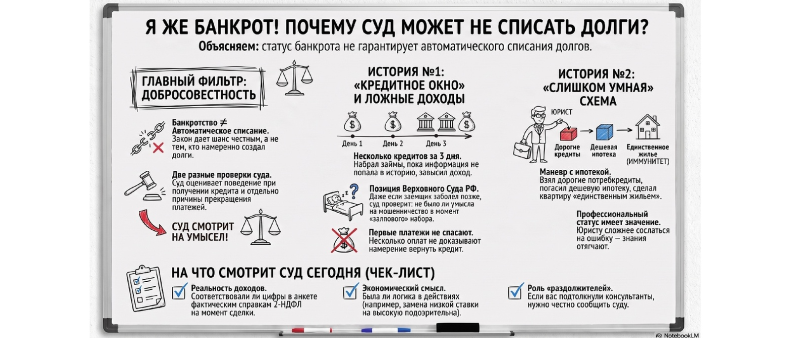 Юрист Арзуманов Армен Валерьевич объясняет: Почему могут не списать долги при банкротстве